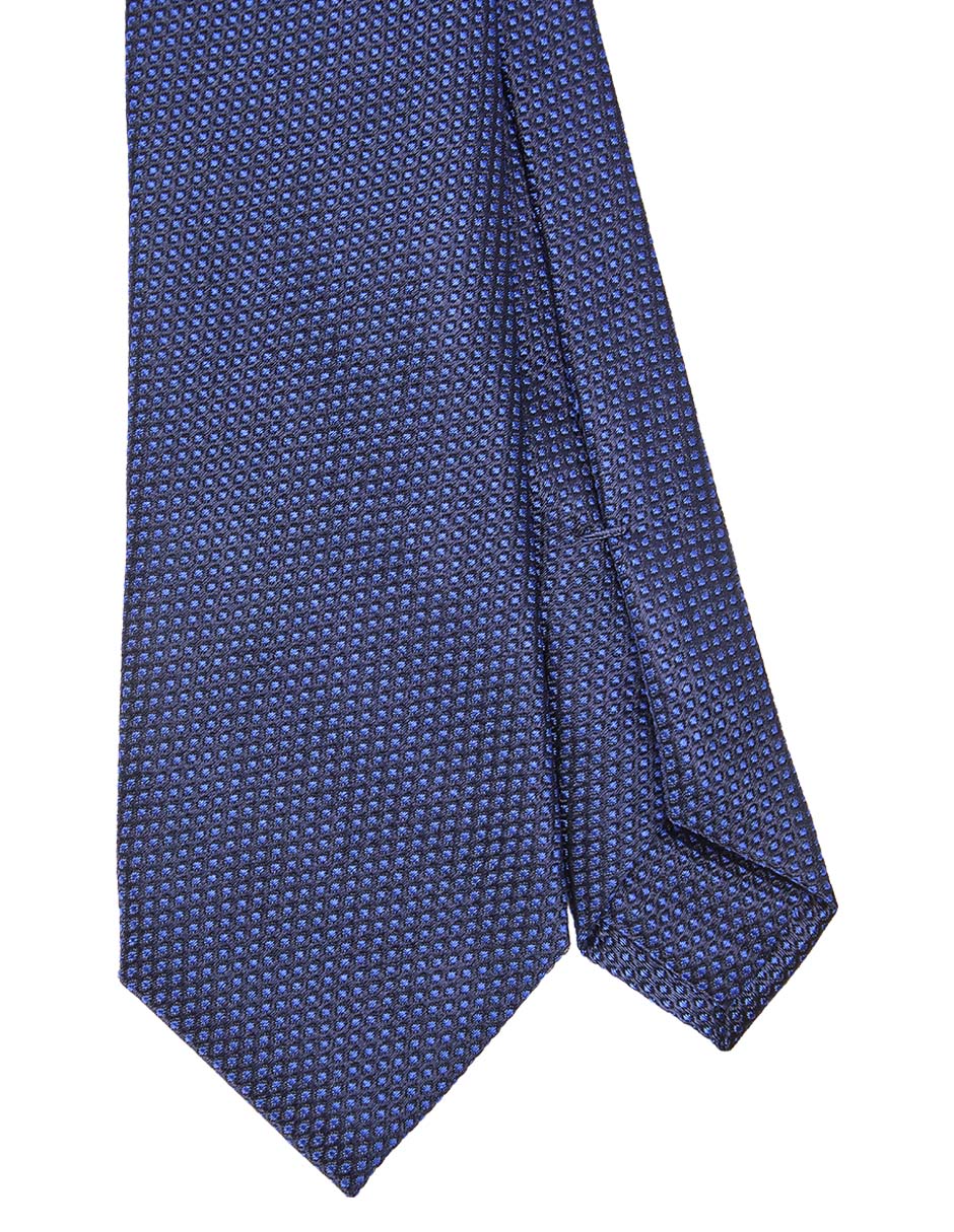 Corbata regular de seda estampado rombos para hombre