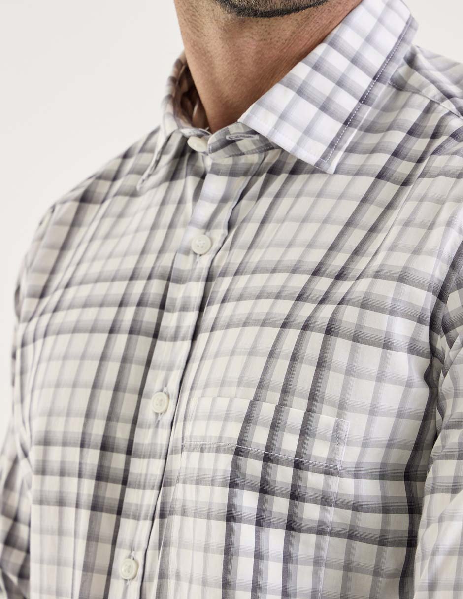 Camisa casual de algodón manga larga para hombre 4