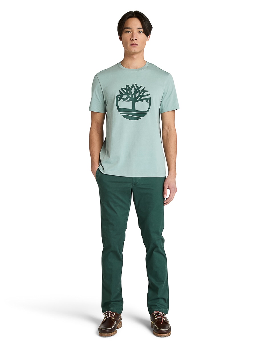 Pantalón regular de algodón para hombre 4