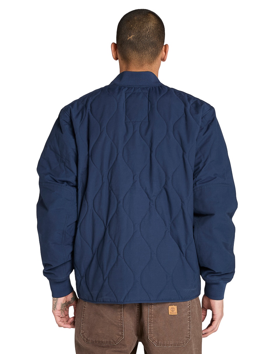 Chamarra bomber impermeable con bolsillos para hombre 5
