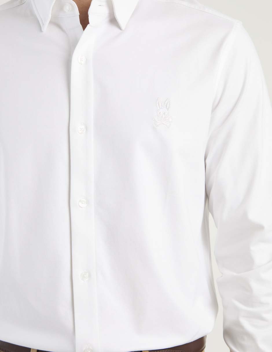 Camisa casual de algodón manga larga para hombre 4