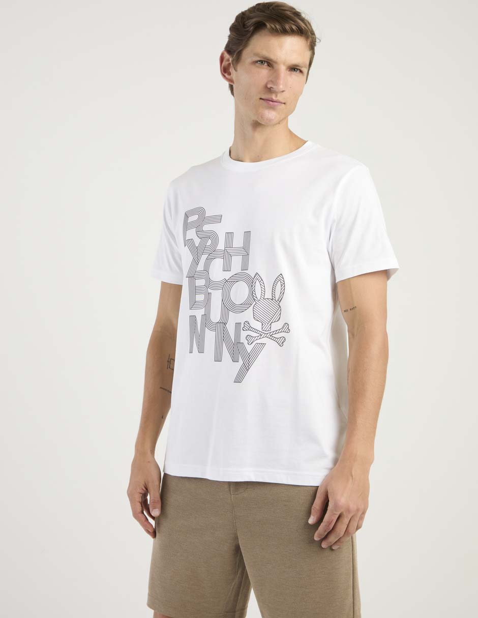 Playera Psycho Bunny cuello redondo para hombre