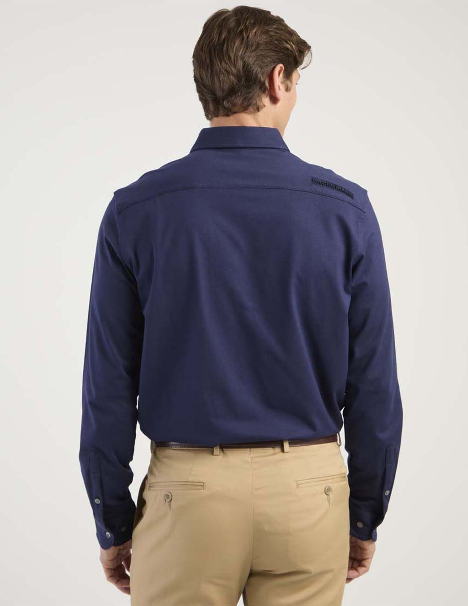 Camisa casual de algodón manga larga para hombre 2