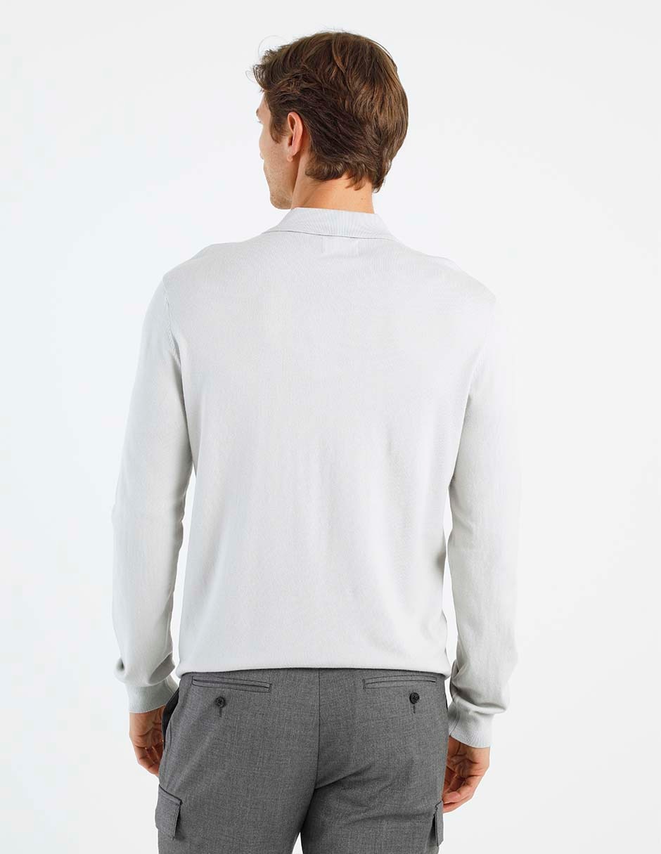 Suéter cuello polo para hombre 2