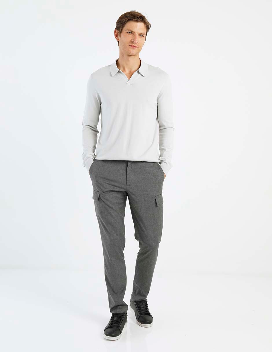 Suéter cuello polo para hombre 3