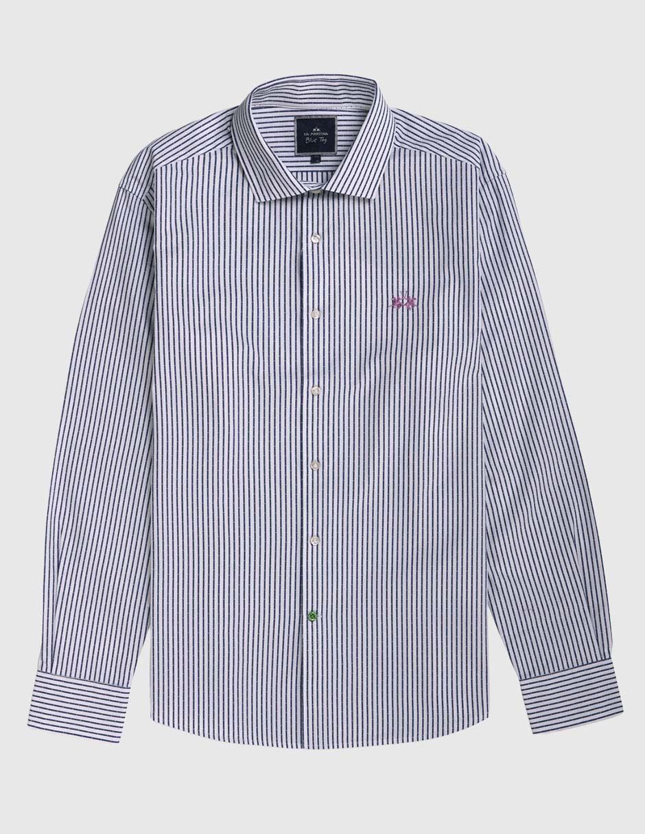 Camisa casual de algodón manga larga para hombre 5