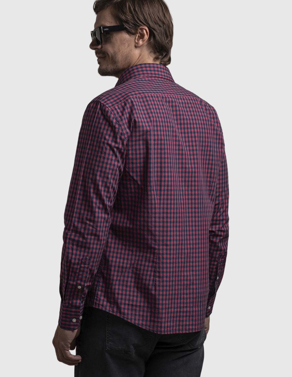 Camisa casual de algodón manga larga para hombre 2