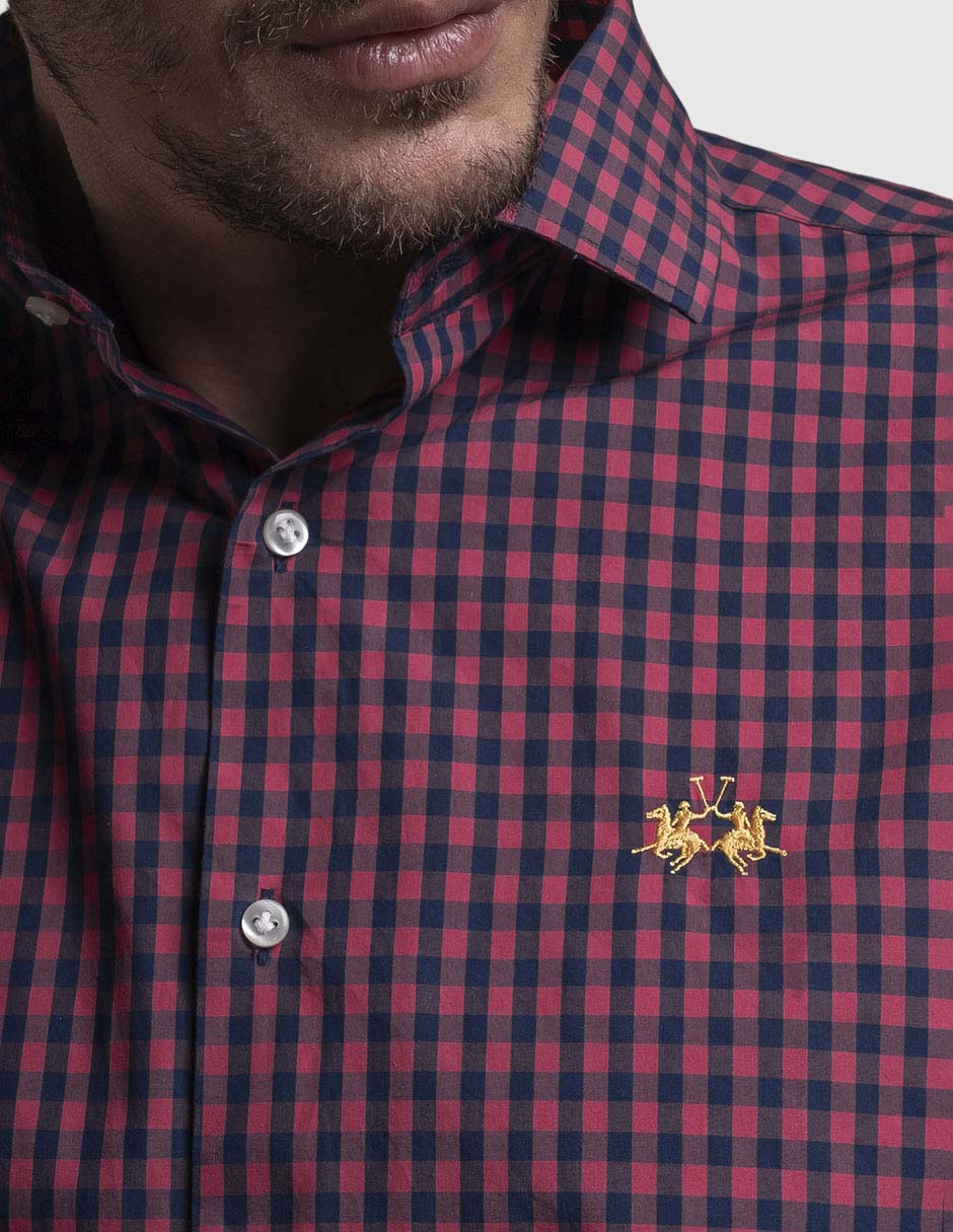 Camisa casual de algodón manga larga para hombre 4