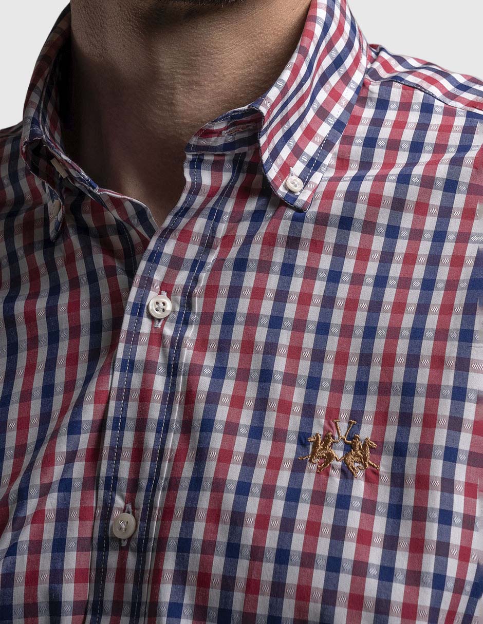 Camisa casual de algodón manga larga para hombre 2