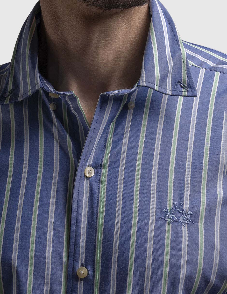 Camisa casual manga larga para hombre 3