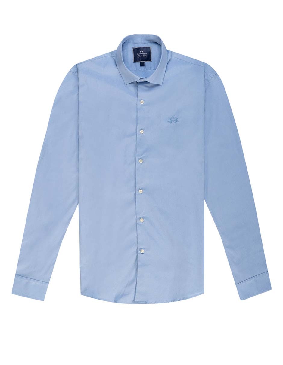 Camisa business casual de algodón manga larga para hombre 5