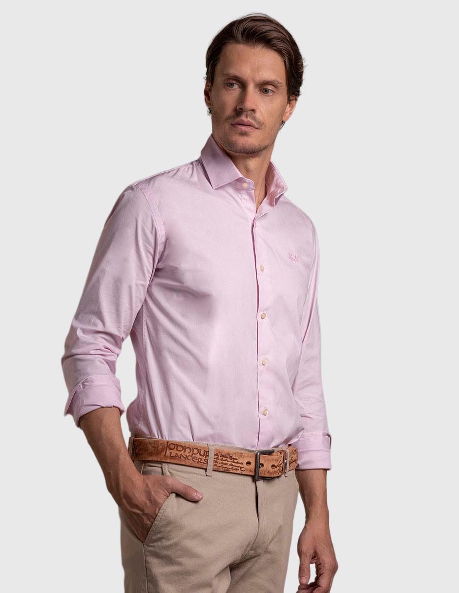 Camisa business casual de algodón manga larga para hombre Camisa business casual de algodón manga larga para hombre