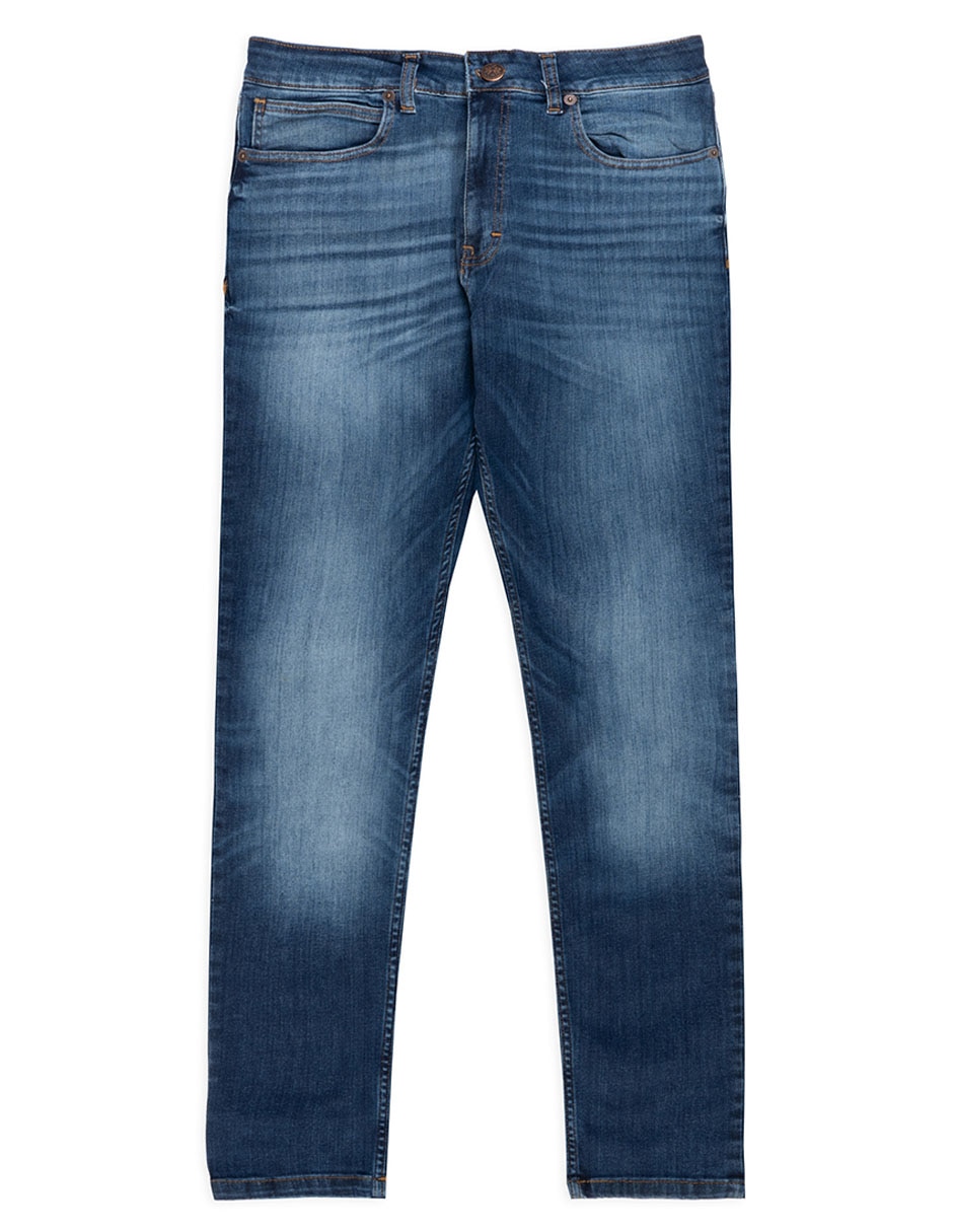 Jeans skinny deslavado para hombre 5