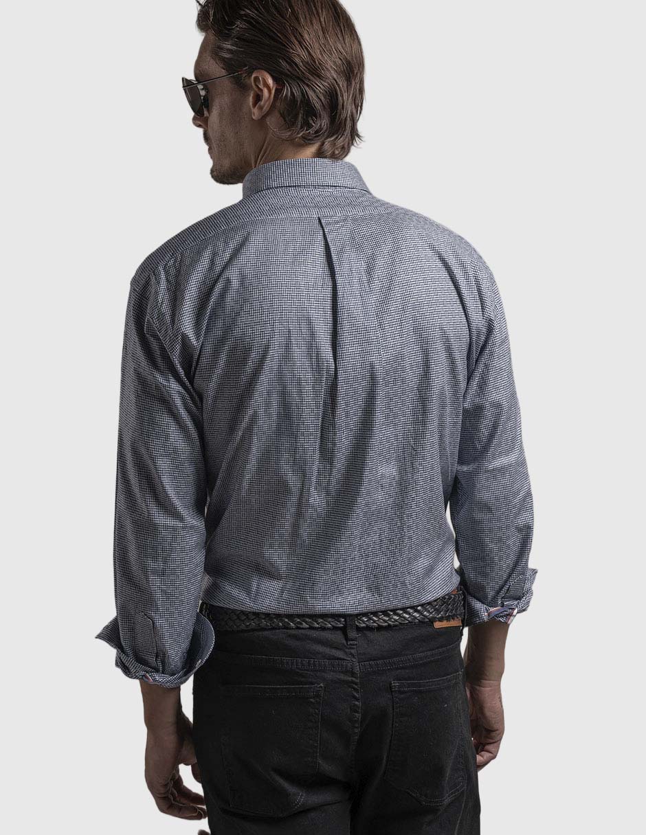 Camisa casual de algodón manga larga para hombre 2