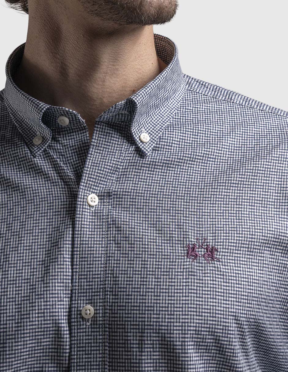 Camisa casual de algodón manga larga para hombre 4
