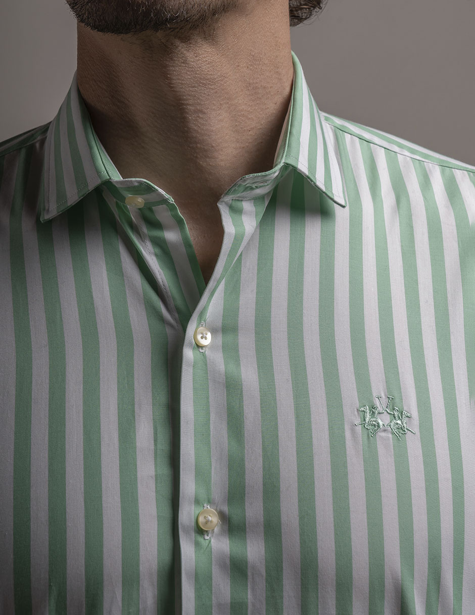 Camisa casual de algodón manga larga para hombre 3