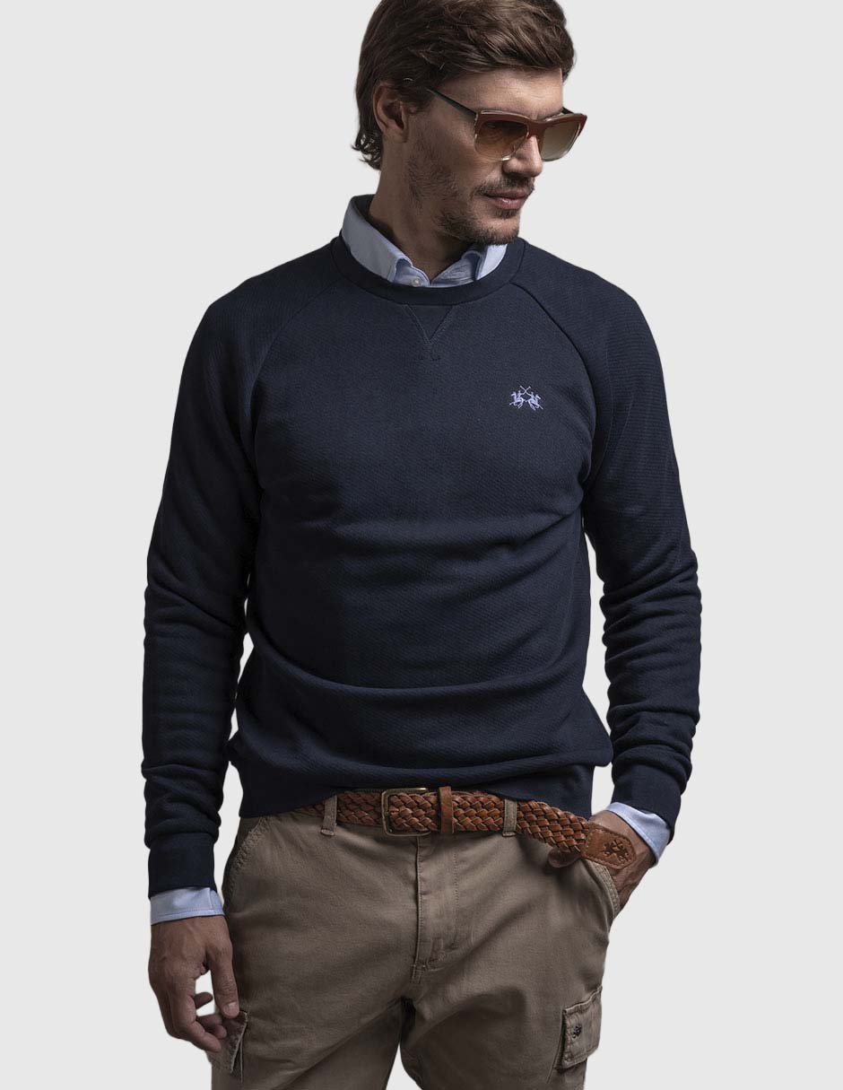 Suéter cuello redondo para hombre