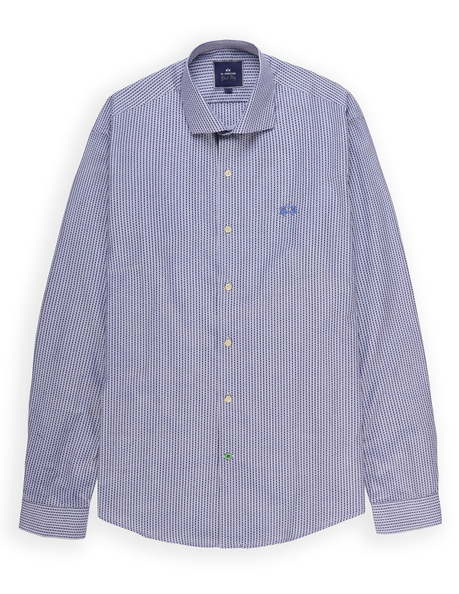 Camisa casual manga larga para hombre 4