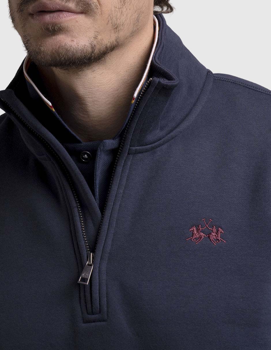 Suéter cuello con cierre para hombre 2