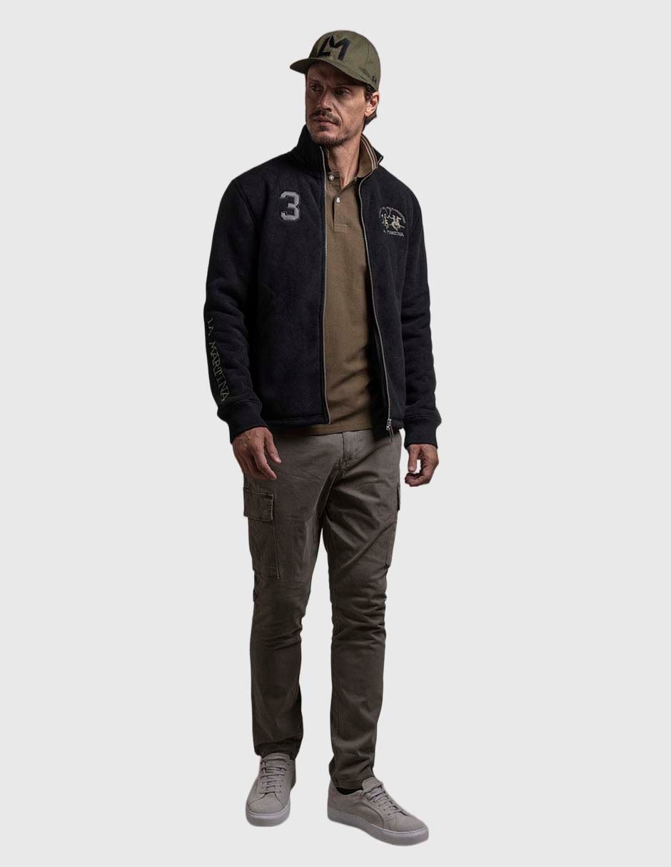 Chamarra casual con bolsillos para hombre 4