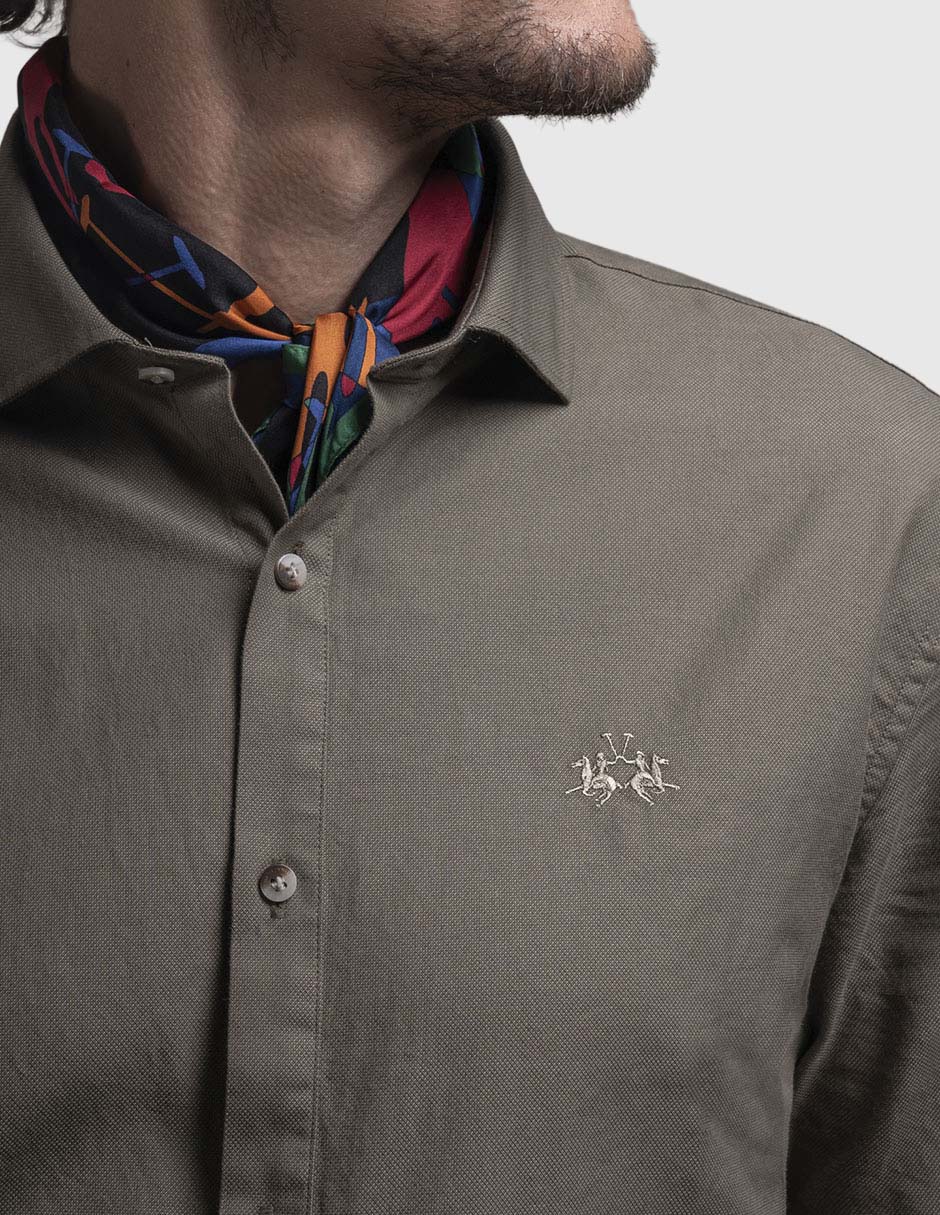 CAMISA LA MARTINA 192, CH, VERDE OLIVO