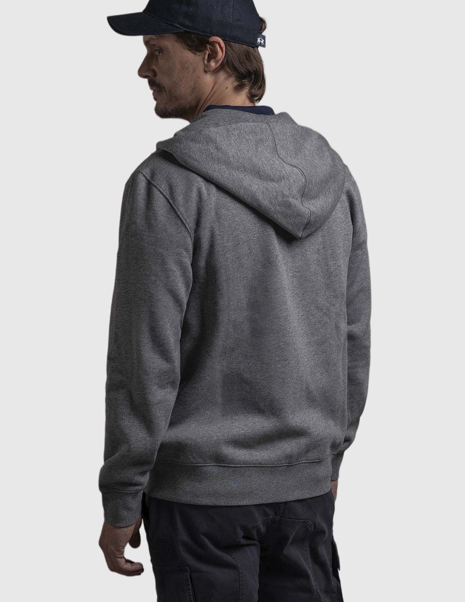 Chamarra casual con capucha y bolsas para hombre 3