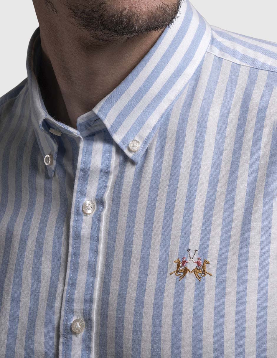 Camisa casual de algodón manga larga para hombre 2