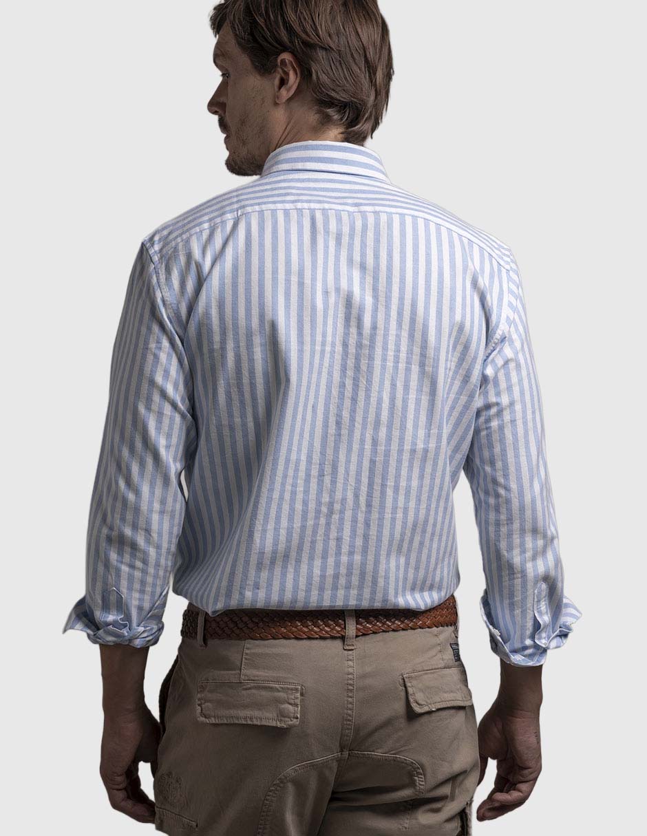 Camisa casual de algodón manga larga para hombre 3