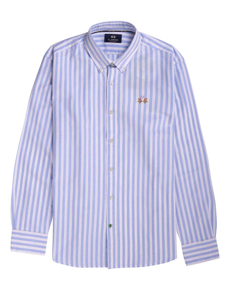 Camisa casual de algodón manga larga para hombre 4