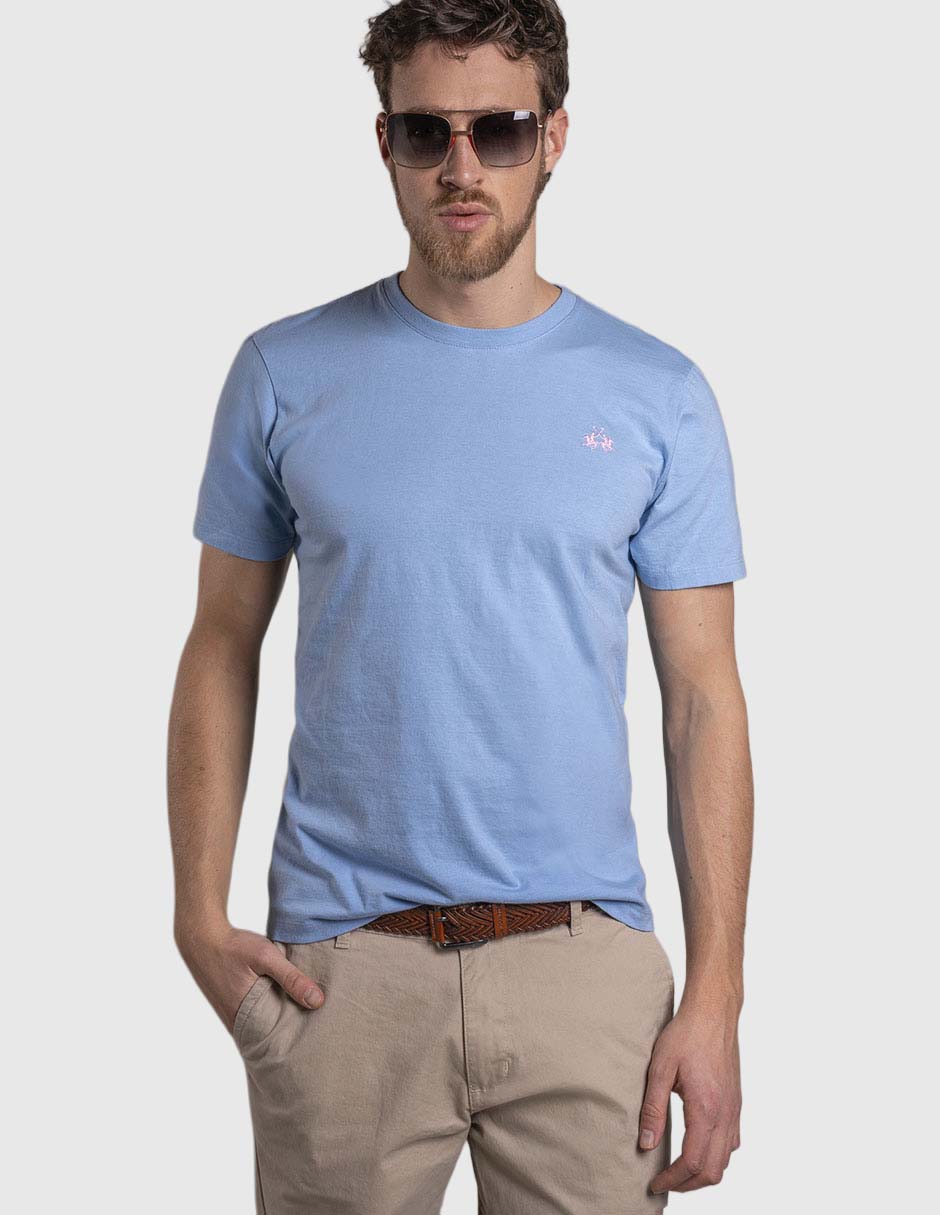 Playera cuello redondo para hombre