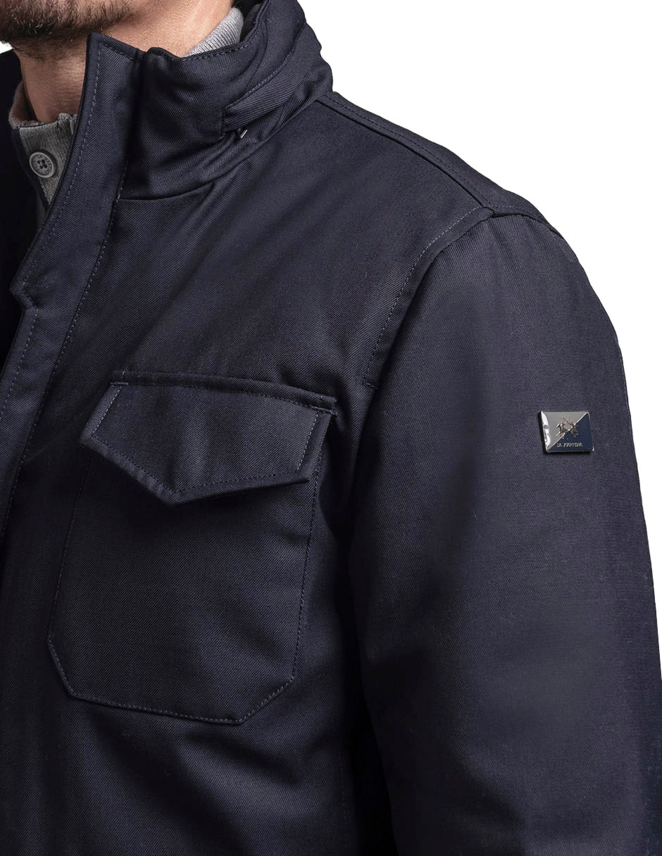 Chamarra casual con bolsillos para hombre 4