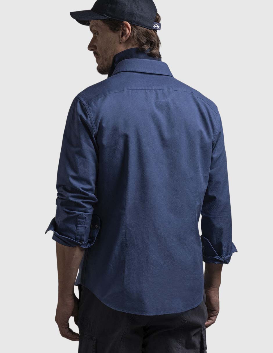 Camisa casual manga larga para hombre 2