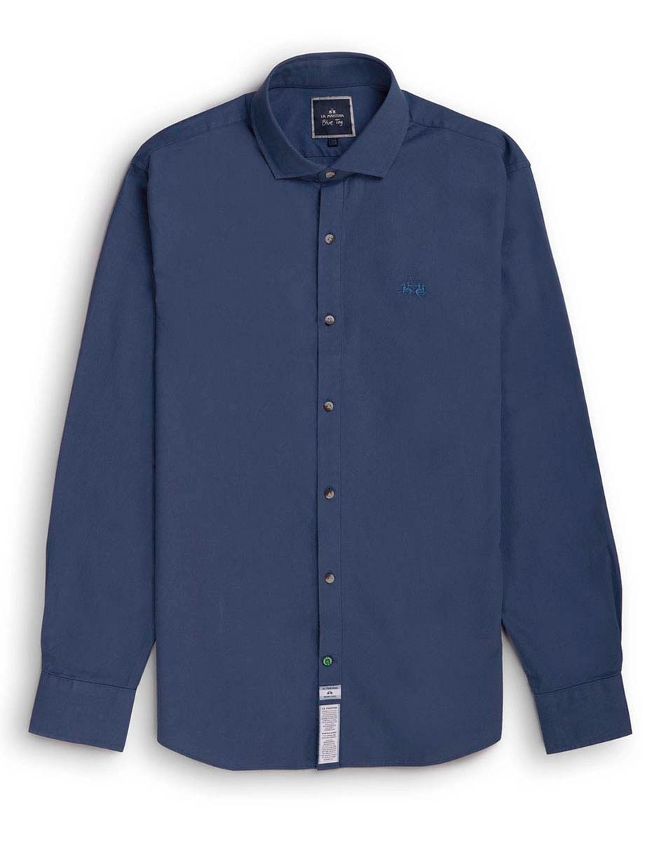 Camisa casual manga larga para hombre 4