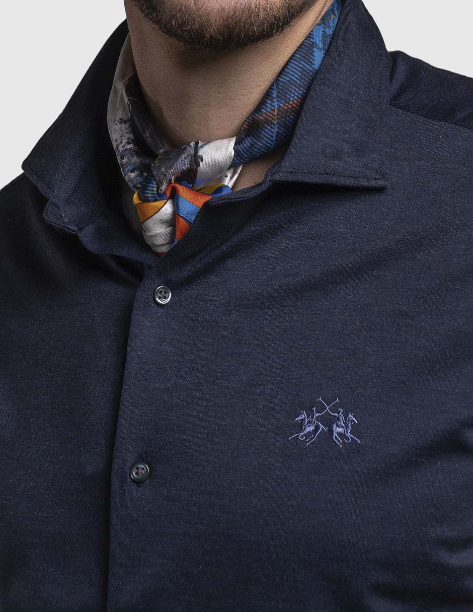 CAMISA LA MARTINA 1923, M, AZUL MARINO