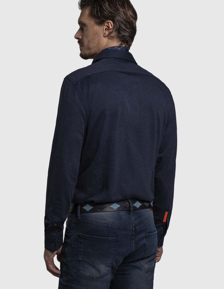 CAMISA LA MARTINA 1923, M, AZUL MARINO
