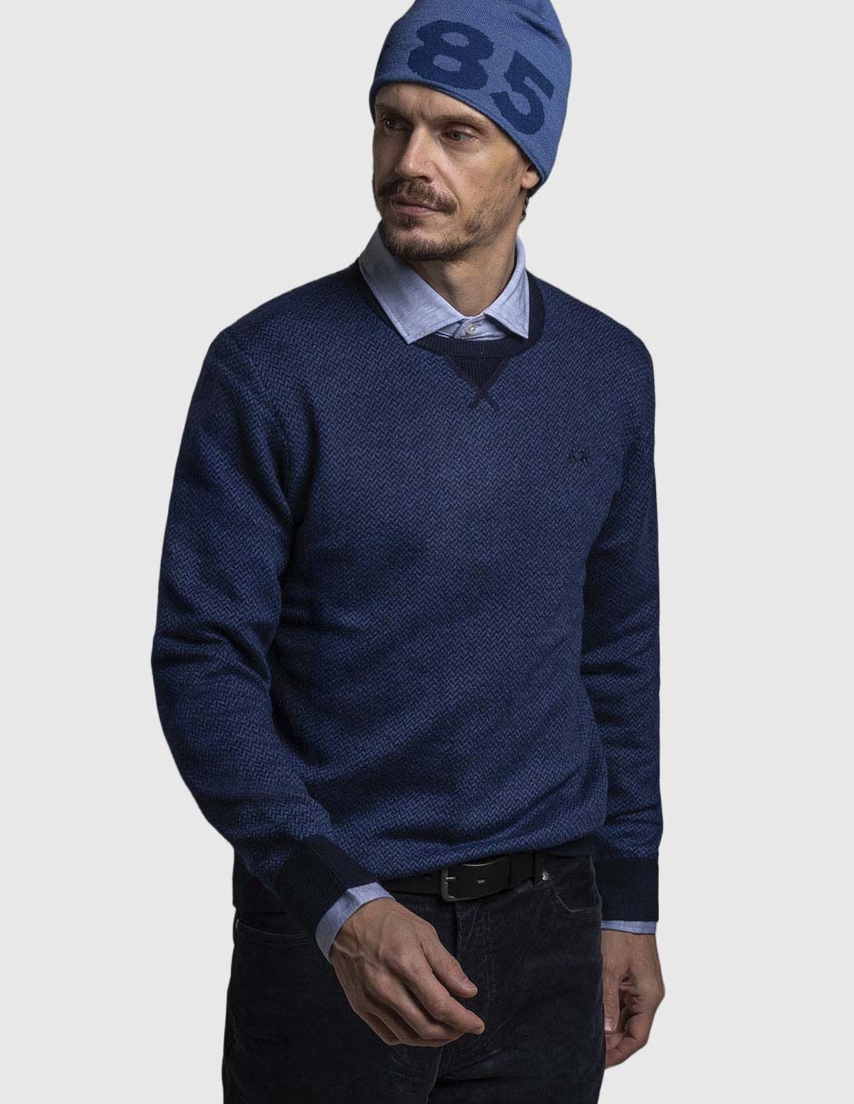 Suéter cuello redondo para hombre
