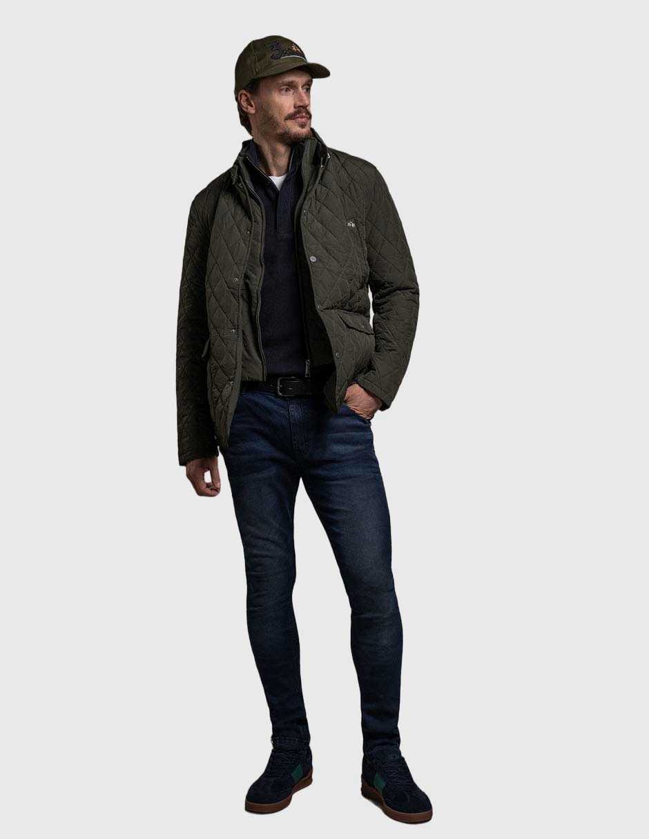 Chamarra casual con bolsillos para hombre 4