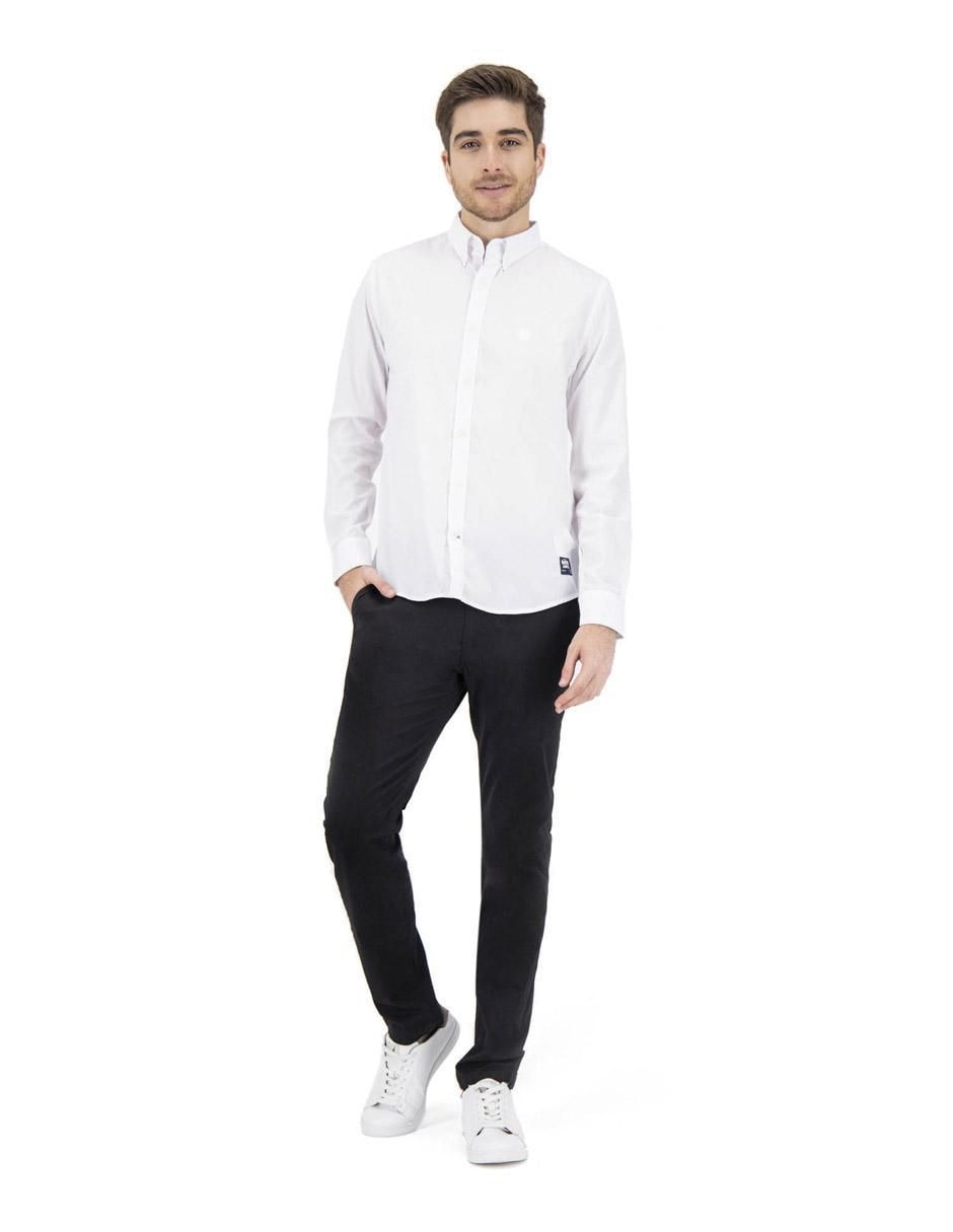 "camisa/sobrecamisa" casual nautica jeans "de" (si aplica) algodón "manga" larga "para hombre"