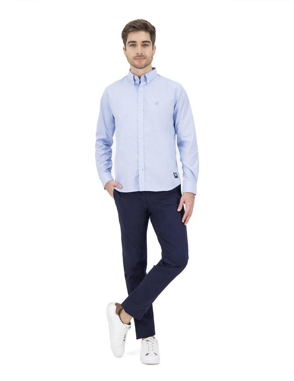 Camisa casual de algodón manga larga para hombre 2