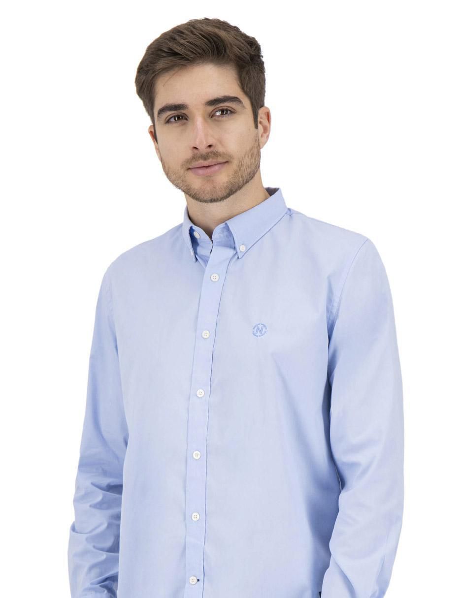 Camisa casual de algodón manga larga para hombre 3