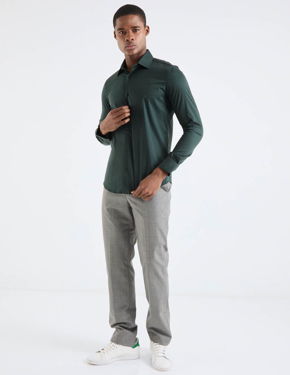 CAMISA SCAPPINO CVM, CH, VERDE BOTELLA