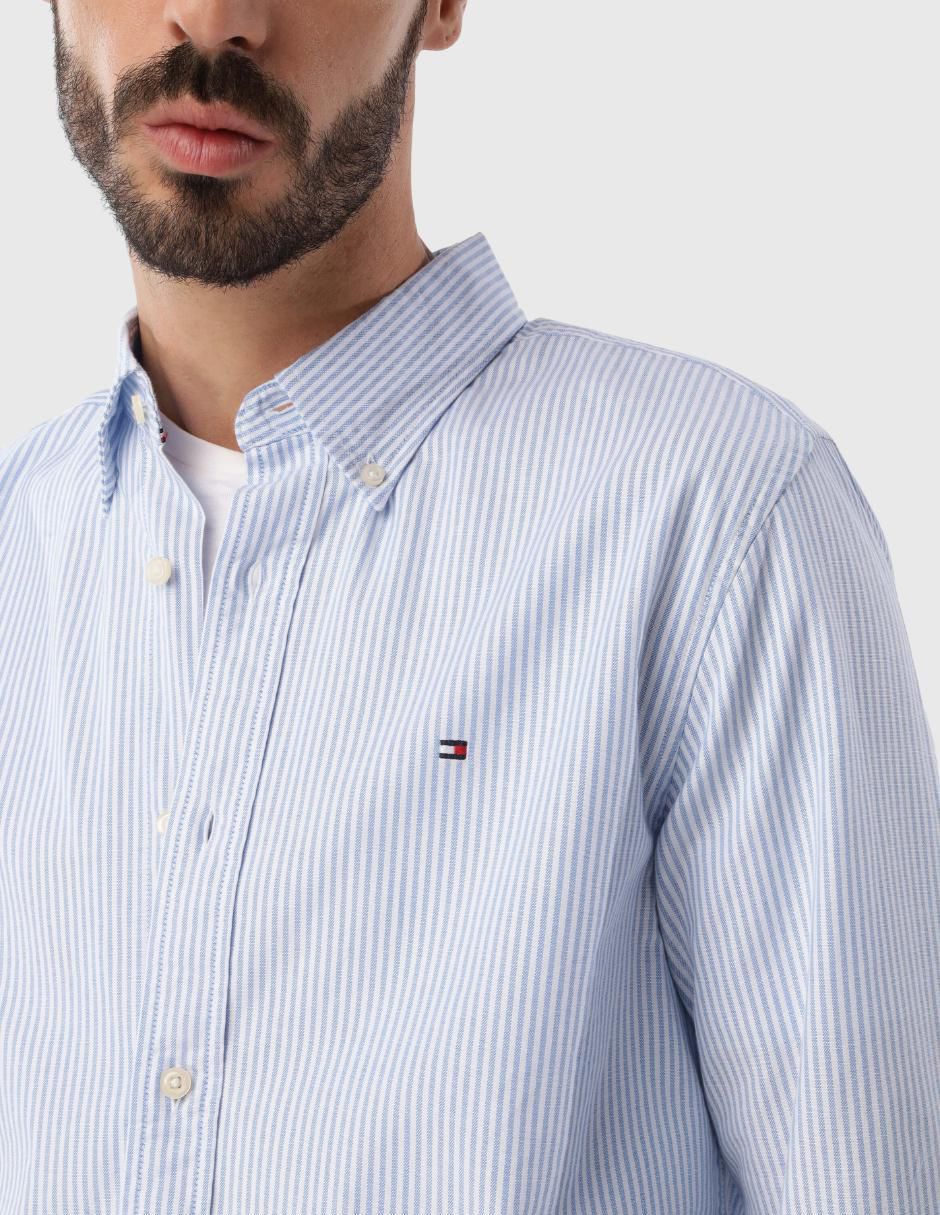 Camisa casual de algodón manga larga para hombre 2