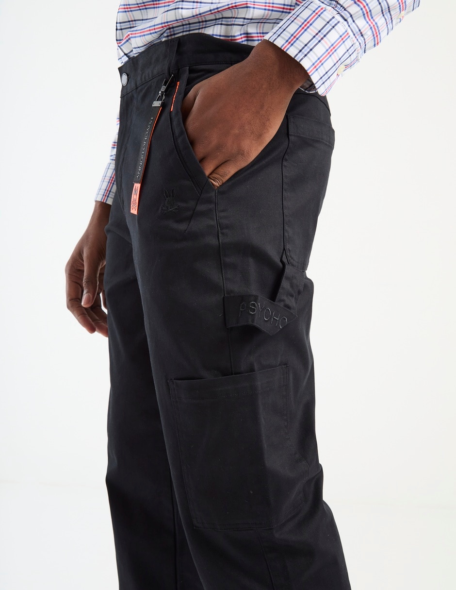 Pantalón cargo regular de algodón para hombre 4