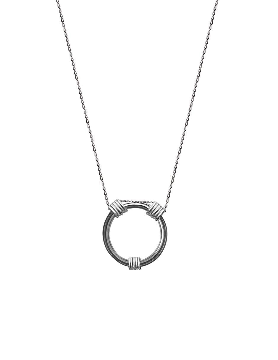 Collar de aro de plata P 925 Collar de aro de plata P 925