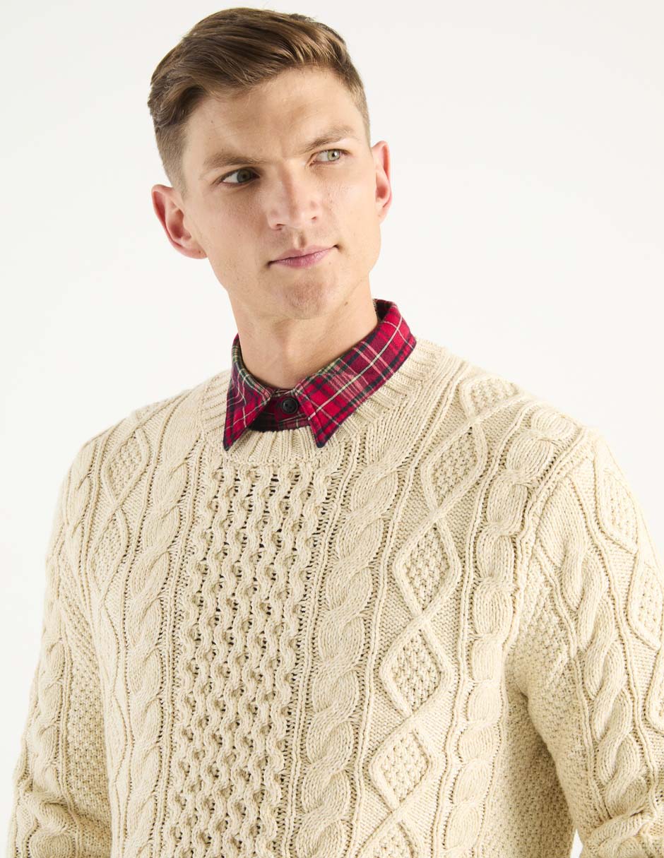 Suéter cuello redondo para hombre 4
