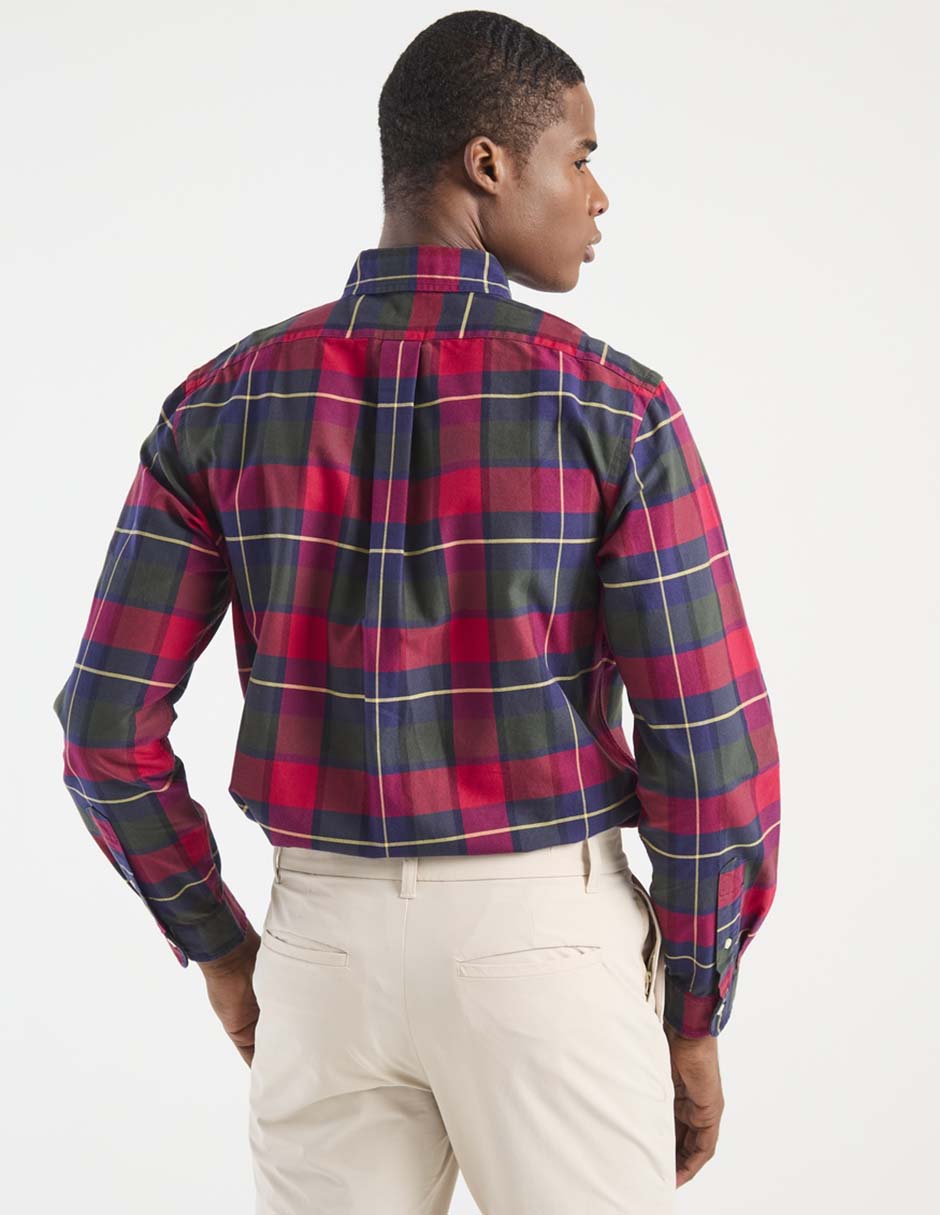 Camisa casual de algodón manga larga para hombre 2