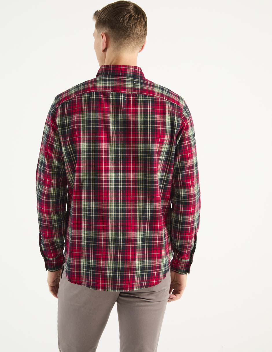 Camisa casual de algodón manga larga para hombre 2