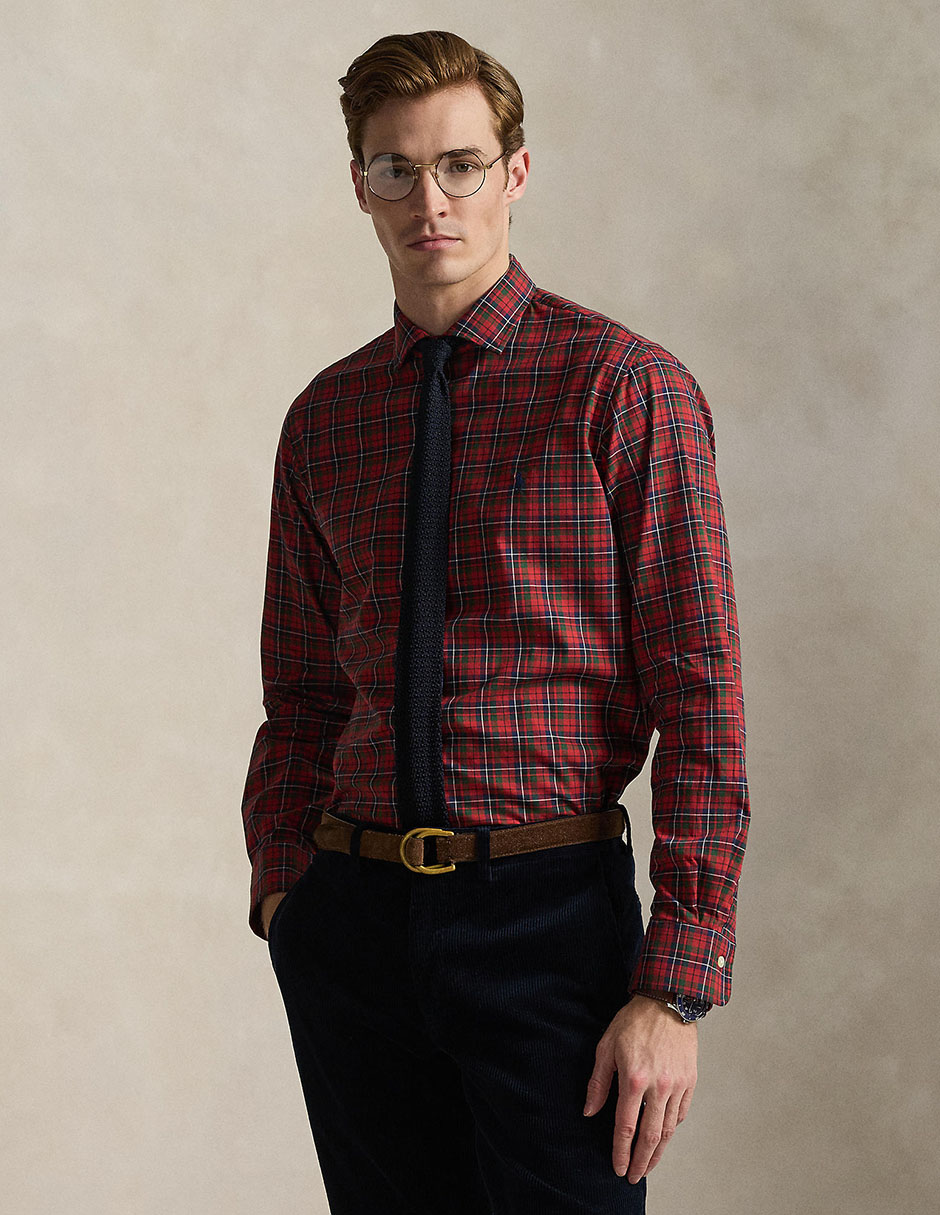 Camisa casual de algodón manga larga para hombre Camisa casual de algodón manga larga para hombre
