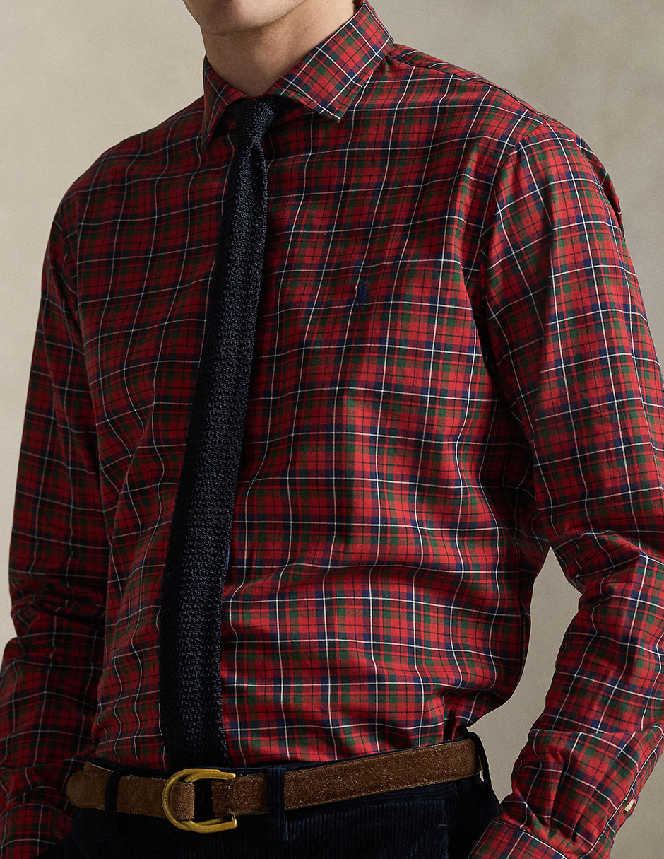 Camisa casual de algodón manga larga para hombre 5