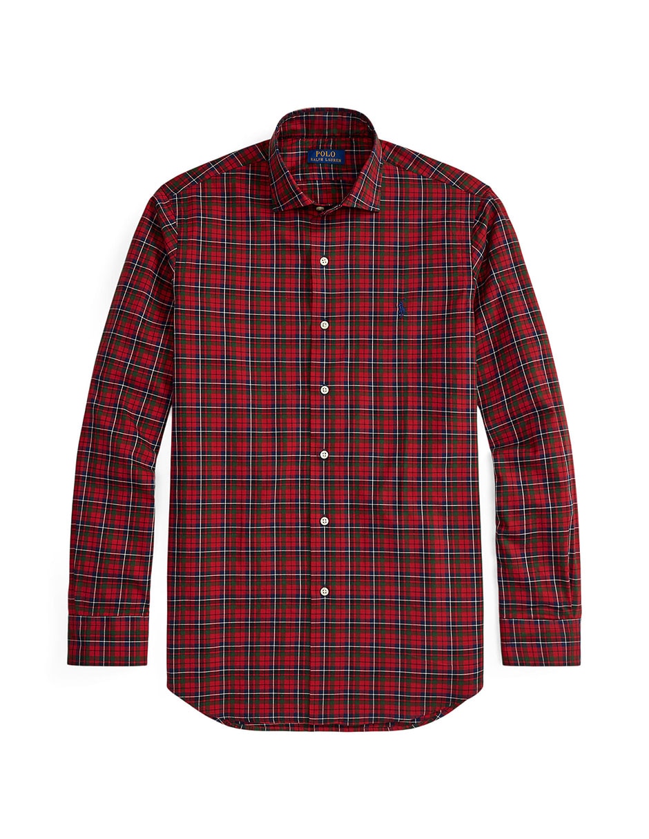 Camisa casual de algodón manga larga para hombre 6